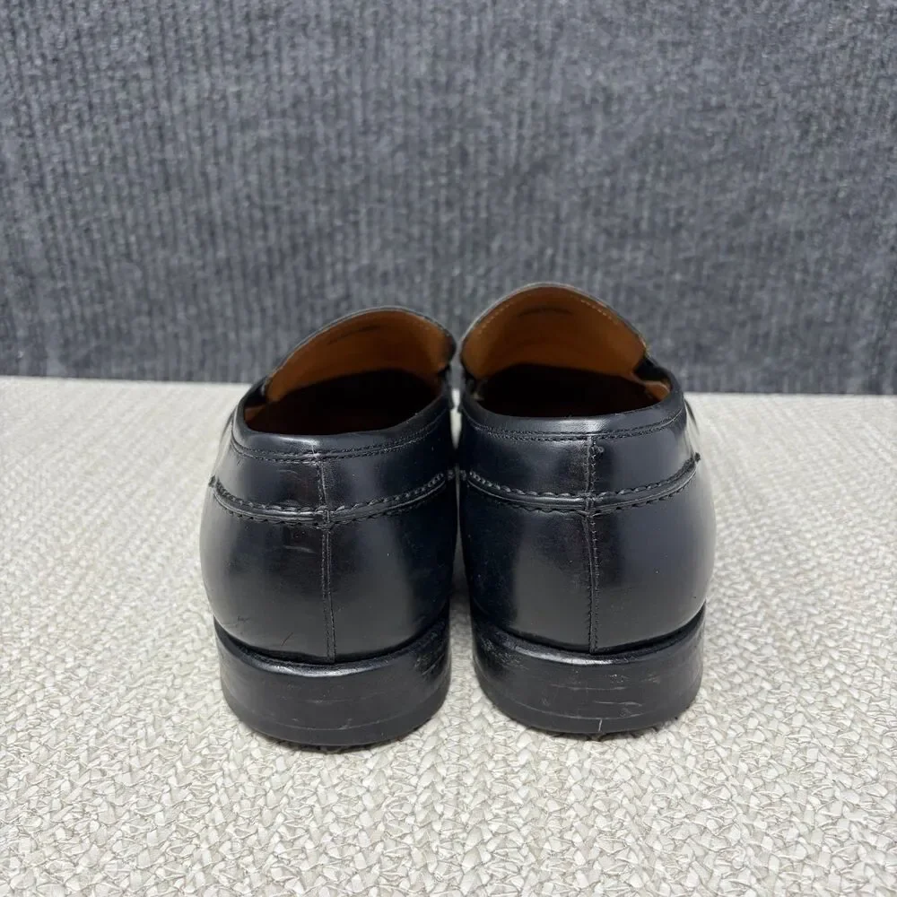 Magnanni Magico Penny Loafers Black Leather Dress Shoes Oxfords Mens 8.5 14239